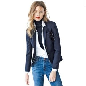 J. Crew Classic Schoolboy Blazer Jacket Button Closure Navy 28233 Academia